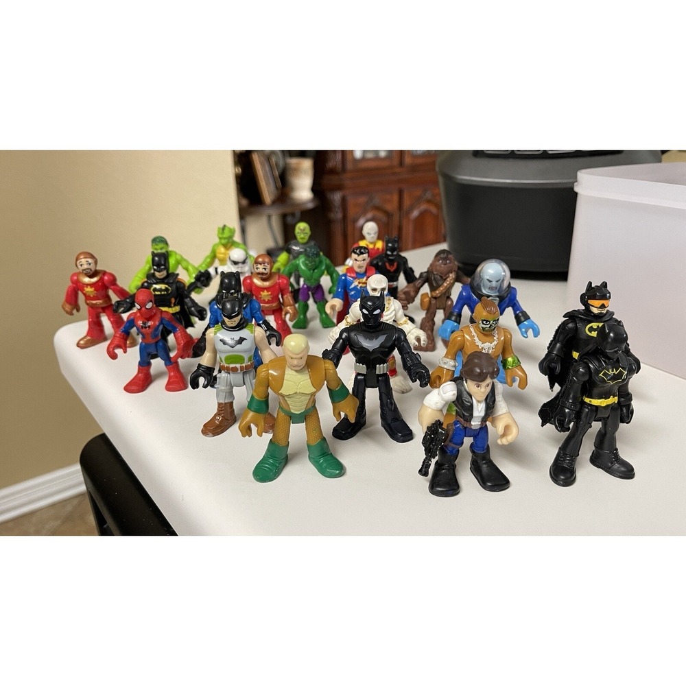 Fisher Price Imaginext Lot 23 Action Figures Batman Superman Marvel Star Wars